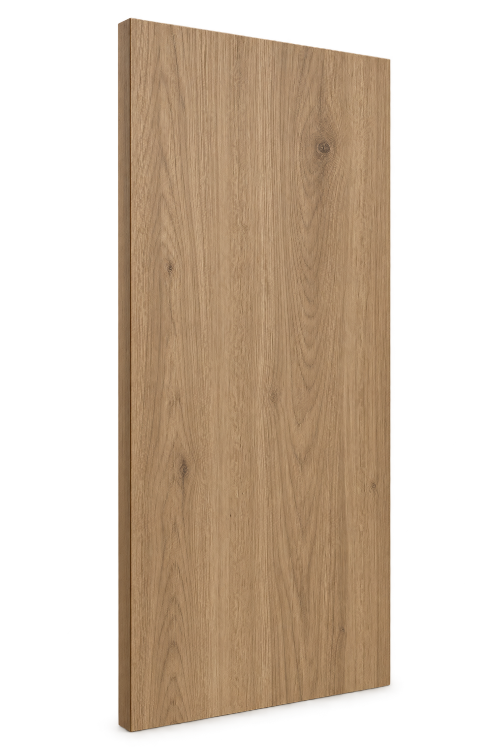 Warm oak woodgrain side panel sample